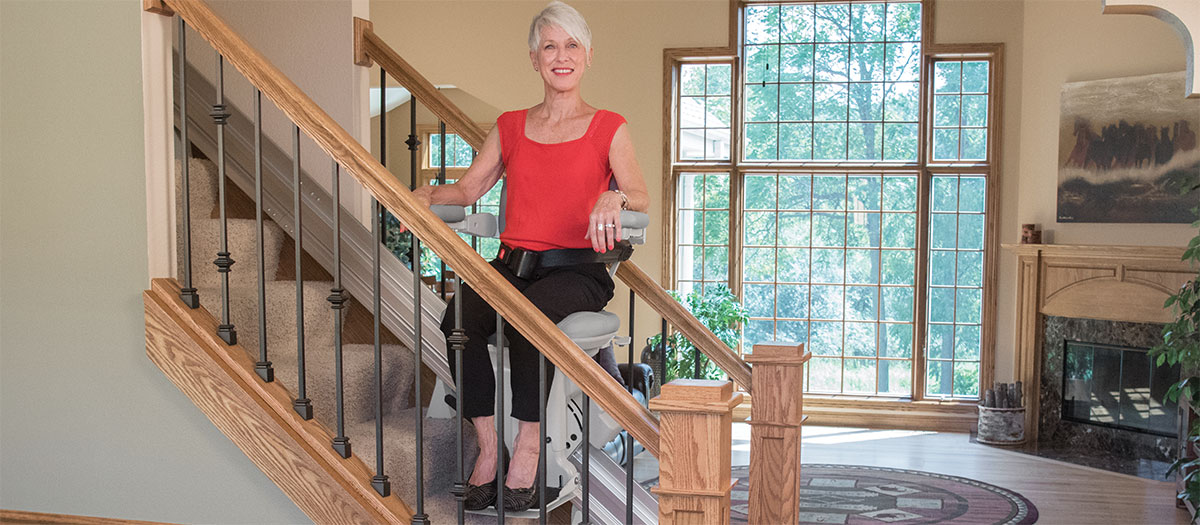 San Francisco elite Bruno heavy duty straight rail stair chair
